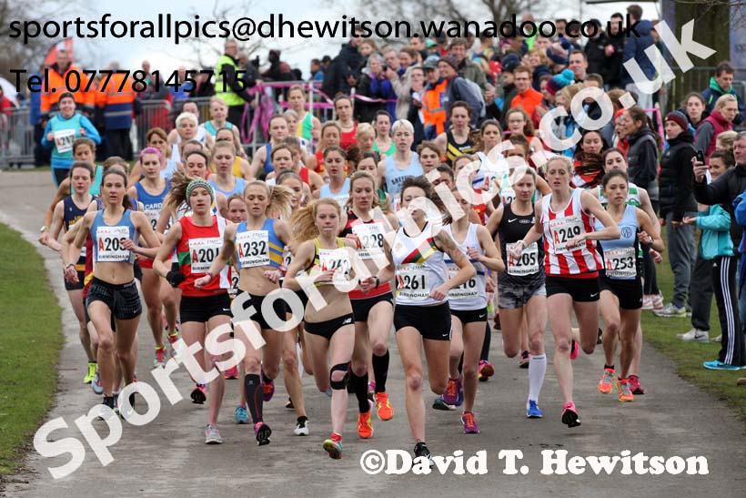 Senior womens English National 6 Stage Road Relay, 2016 English National 12 and 6 Stage Road Relays, Sutton Coldfield, Birmingham. Photo: David T. Hewitson/Sports for All Pics
